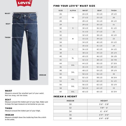 SIZE 29 X 30 Men's Levi's® 501™ Original-Fit Stretch Jeans