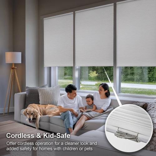 Chicology Cordless Blackout Honeycomb Cellular Shades