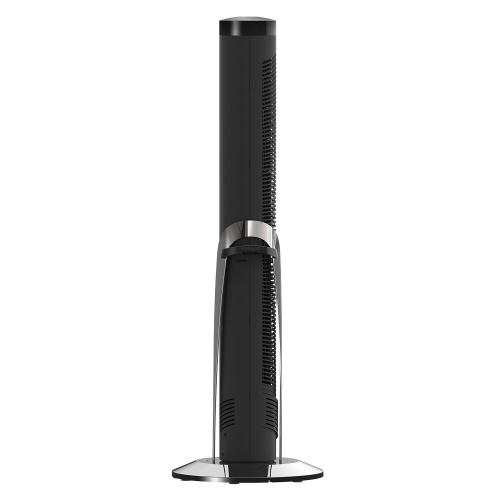 Color Black Vornado OSCR37 Oscillating Tower Fan and Air Circulator with Remote, Smooth Oscillation, Timer and Touch Controls