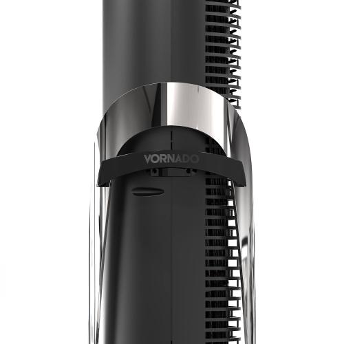 Color Black Vornado OSCR37 Oscillating Tower Fan and Air Circulator with Remote, Smooth Oscillation, Timer and Touch Controls