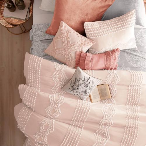 King Size Peri Cut Geo Comforter Set