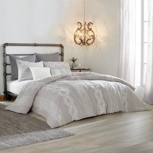 King Size Peri Cut Geo Comforter Set