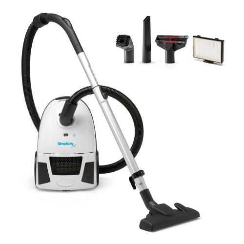 Simplicity Vacuums Jill Canister Vacuum for Hard Floors & Rugs