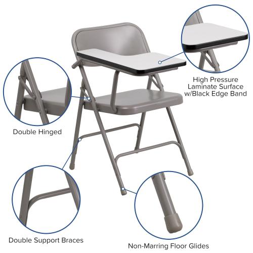 Flash Furniture Right Handed Desk Folding Chair