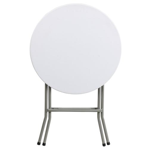 Size 2 ft Color White Flash Furniture 2-ft. Round Folding Table