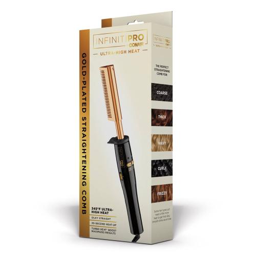 Conair InfinitiPRO GOLD Gold-Plated Straightening Comb