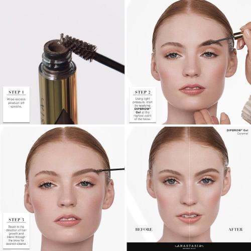 Medium Brown Anastasia Beverly Hills DIPBROW Gel Tinted Waterproof Eyebrow Gel