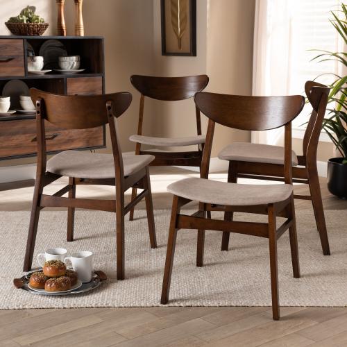 Baxton Studio Parlin Dining Chair 4-piece Set