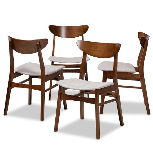 Baxton Studio Parlin Dining Chair 4-piece Set