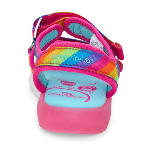 Size 6M kids Color rainbow Stride Rite 360 Sevita Girls' Light-Up Sandals