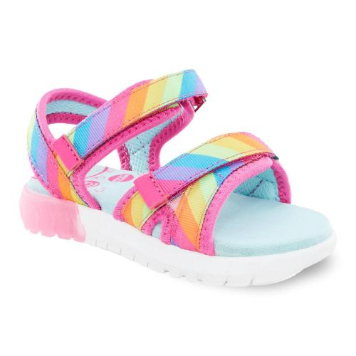 Size 6M kids Color rainbow Stride Rite 360 Sevita Girls' Light-Up Sandals