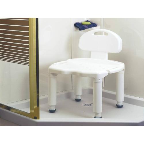 Carex Bath Seat And Shower Chair With Back For Seniors, Elderly, Disabled, Handicap, and Injured Persons, Supports Up To 400lbs