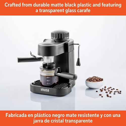 IMUSA 4-Cup Espresso & Cappuccino Maker