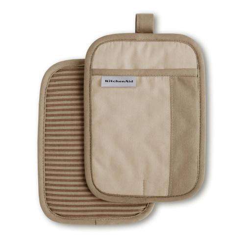 KitchenAid Beacon Two-Tone Pot Holder 2-pk. Brown