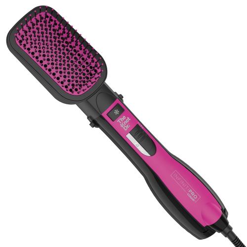 Color Black and Pink Conair The Knot Dr. All-In-One Smoothing Dryer Brush