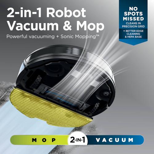 Shark Matrix Plus 2in1 Robot Vacuum & Mop with Sonic Mopping, Matrix Clean, HEPA Bagless Self Empty (RV2610WA)