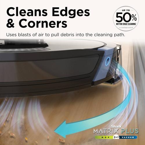 Shark Matrix Plus 2in1 Robot Vacuum & Mop with Sonic Mopping, Matrix Clean, HEPA Bagless Self Empty (RV2610WA)