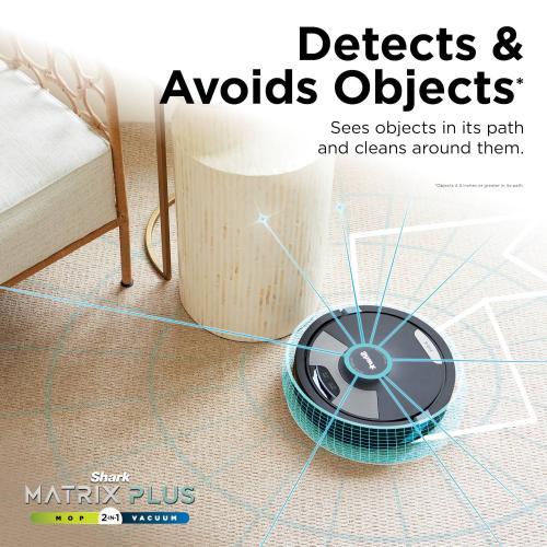 Shark Matrix Plus 2in1 Robot Vacuum & Mop with Sonic Mopping, Matrix Clean, HEPA Bagless Self Empty (RV2610WA)