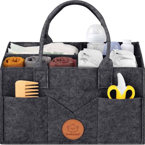KeaBabies Original 2.0 Baby Diaper Caddy Organizer, Baby Organizer for Nursery, Large Diaper Organizer