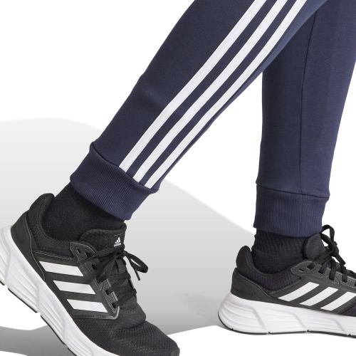 Size Medium CoLor Black and White Women's adidas Sportswear Essentials 3-Stripes Fleece Pants