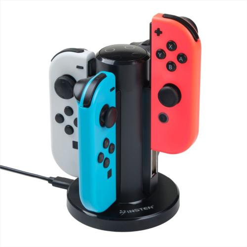 Joy-con Charger Usb Charging Stand Dock Station For Nintendo Switch & Oled Model