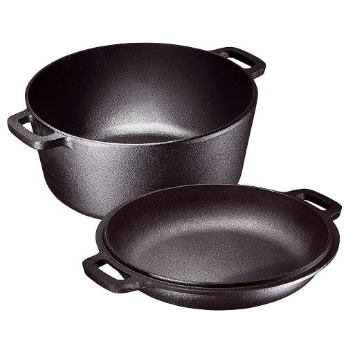 Enamel Cast Iron Dutch Ovens With Handles And Skillet
