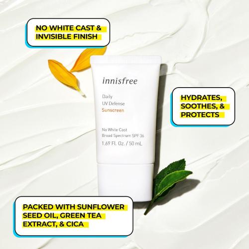 innisfree Daily UV Defense Invisible Broad Spectrum SPF 36 Sunscreen