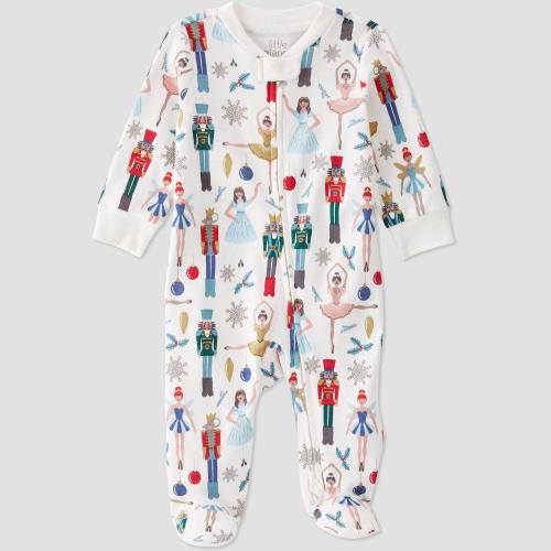 Size 3M Baby Little Planet by Carter's Organic Cotton Holiday Nutcracker Sleep & Play