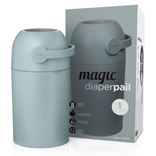 White LA Baby MAGIC Odorless Diaper Pail