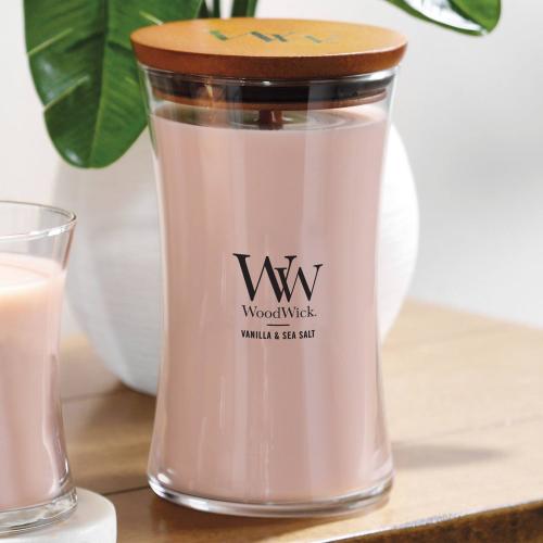Woodwick Vanilla & Sea Salt Large Hourglass Candle