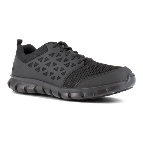 Reebok, Black, Men's 10.5,  Work Men's Sublite Cushion Soft Toe ESD Shoes
