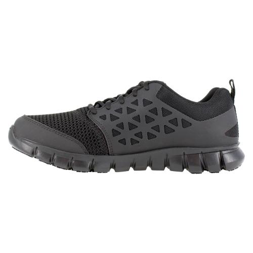 Reebok, Black, Men's 10.5,  Work Men's Sublite Cushion Soft Toe ESD Shoes