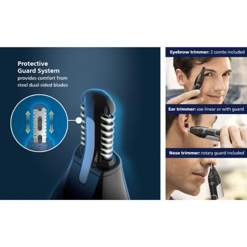 Philips Norelco Nose Trimmer 3000 for Nose, Ears, and Eyebrows
