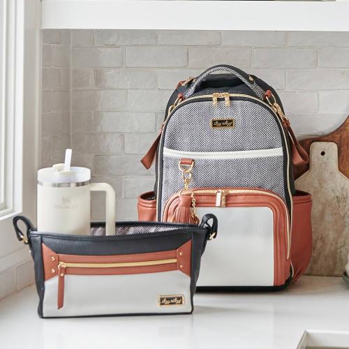 Brown Itzy Ritzy Cognac Stroller Caddy