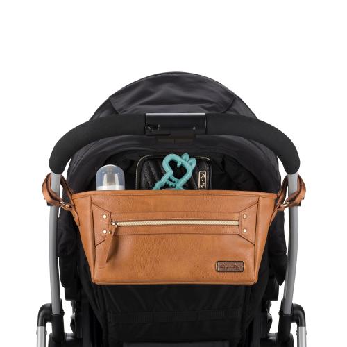 Brown Itzy Ritzy Cognac Stroller Caddy