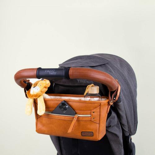 Brown Itzy Ritzy Cognac Stroller Caddy