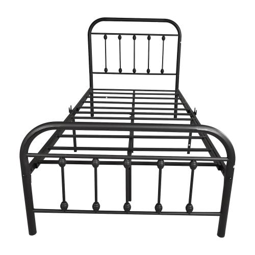 Hivvago Twinsized Heavy Duty Full Metal Easy Assembly Platform Bed Frame
