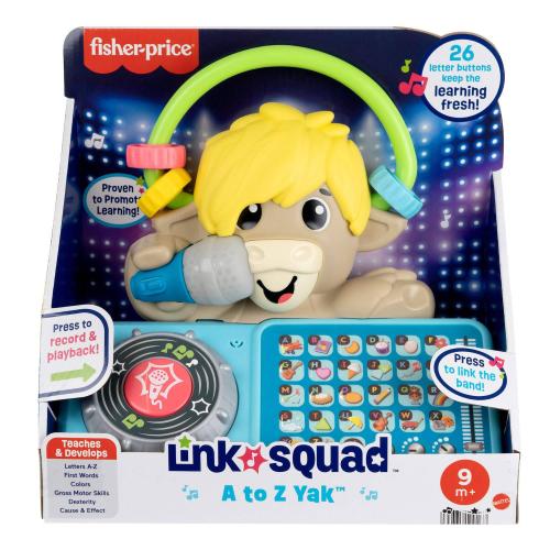 Fisher-Price Link Squad A to Z Yak Baby Learning Toy with Music & Lights