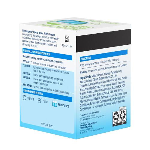 Neutrogena Fragrance Free Hydro Boost Water Face Cream