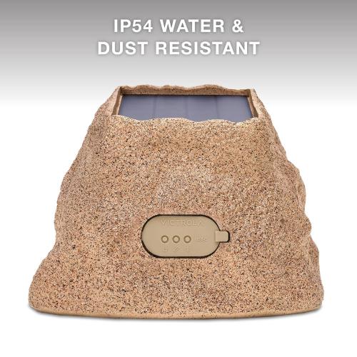 Victrola Outdoor Wireless Bluetooth Solar Rock Speaker