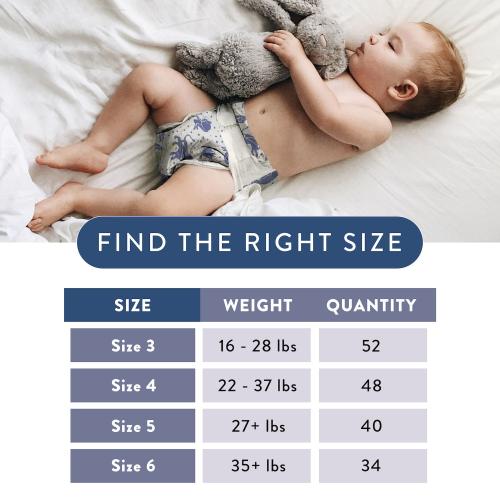 The Honest Company Size 6 Overnight Cozy Cloud and Star Signs Diapers