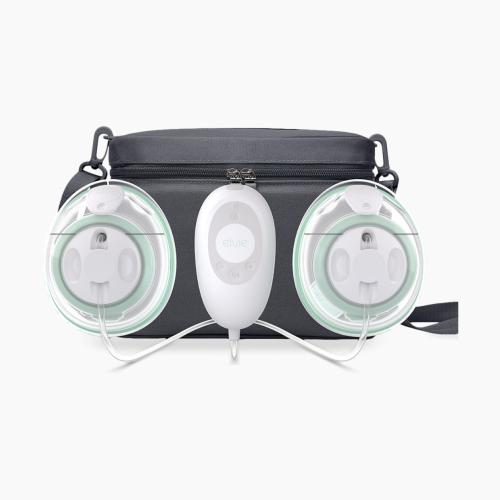 Elvie Stride Plus Hands Free Breast Pump with Carry Bag