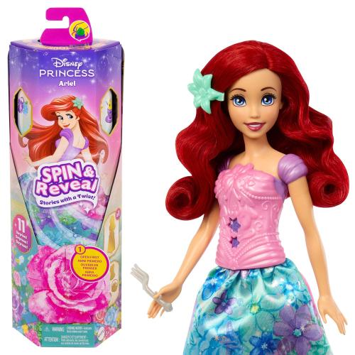 Disney's The Little Mermaid Ariel Spin & Reveal Fashion Doll & Accessories Playset by Mattel