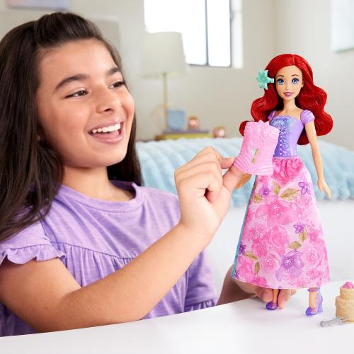 Disney's The Little Mermaid Ariel Spin & Reveal Fashion Doll & Accessories Playset by Mattel