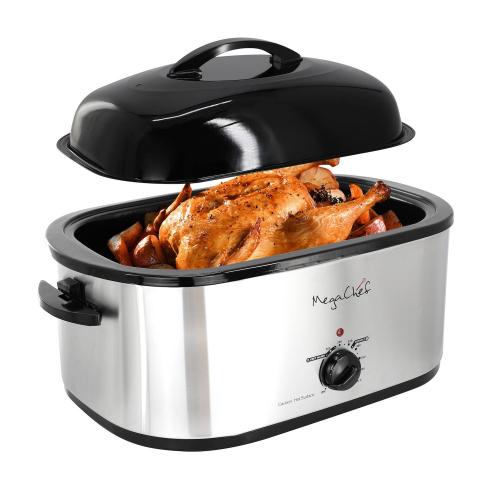 MegaChef 22-qt. Electric Roaster Oven with High Dome Self-Basting Lid