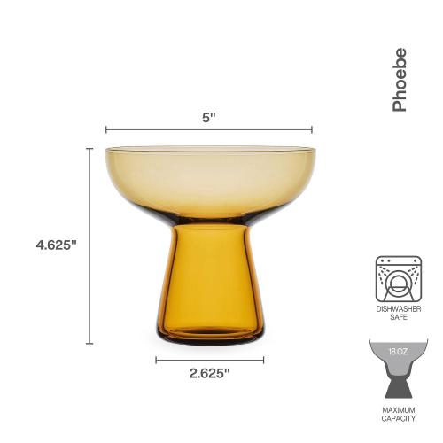 Mikasa Phoebe 4 pc Margarita Glasses Set
