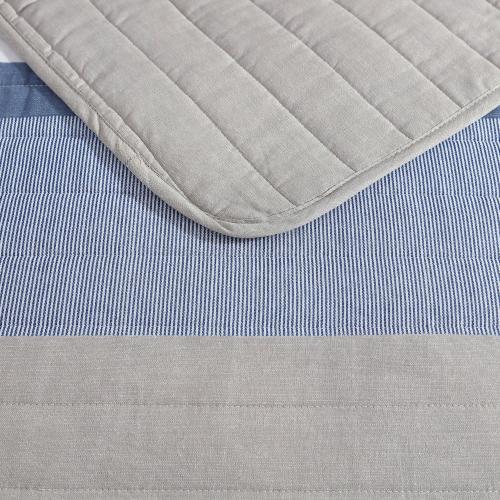 Size twin Color Grey Nautica Galewood Beige Quilt Set