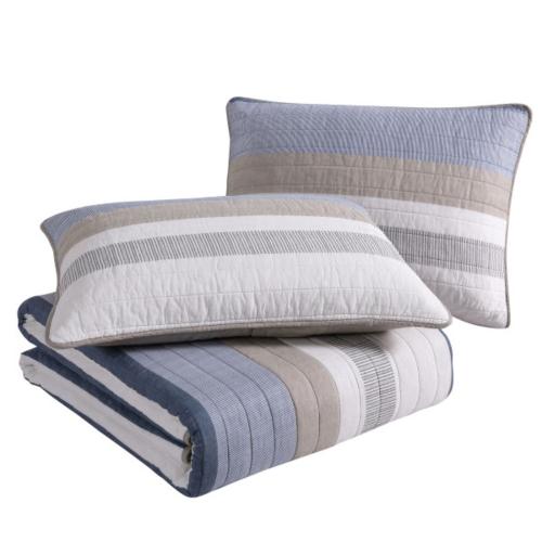Size twin Color Grey Nautica Galewood Beige Quilt Set