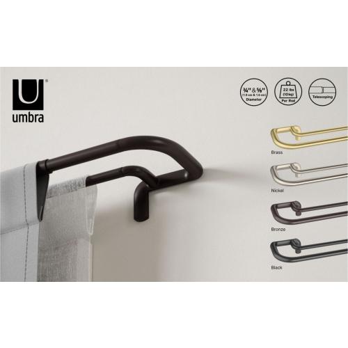 Umbra Twilight 3/4-in. Wrap-Around Double Drapery Curtain Rod