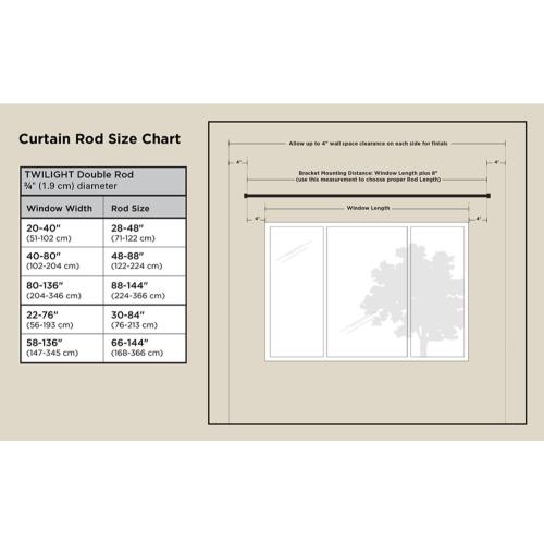 Umbra Twilight 3/4-in. Wrap-Around Double Drapery Curtain Rod